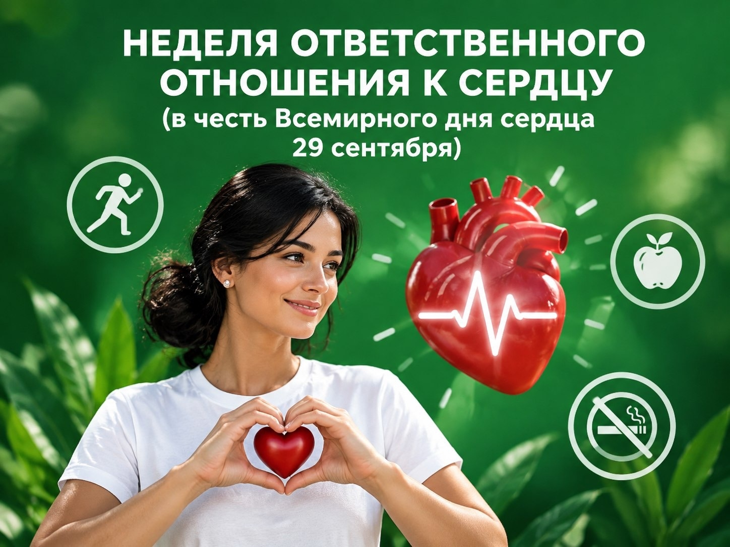 Неделя ответственного отношения к сердцу. В рамках Всемирного дня сердца, который отмечается 29 сентября.