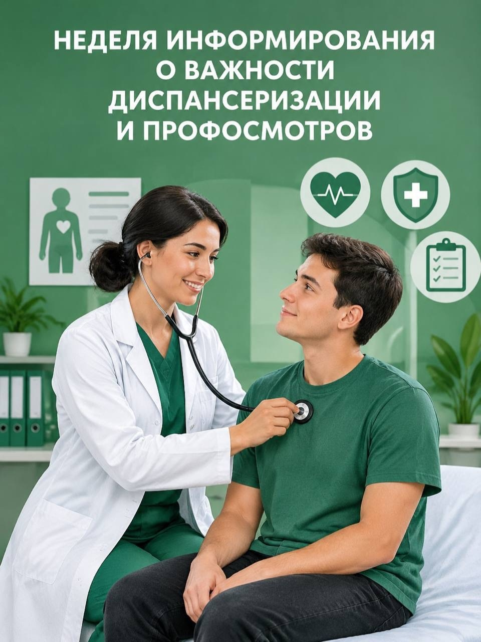 С 19 по 25 октября — Неделя информирования о важности диспансеризации и профилактических осмотров